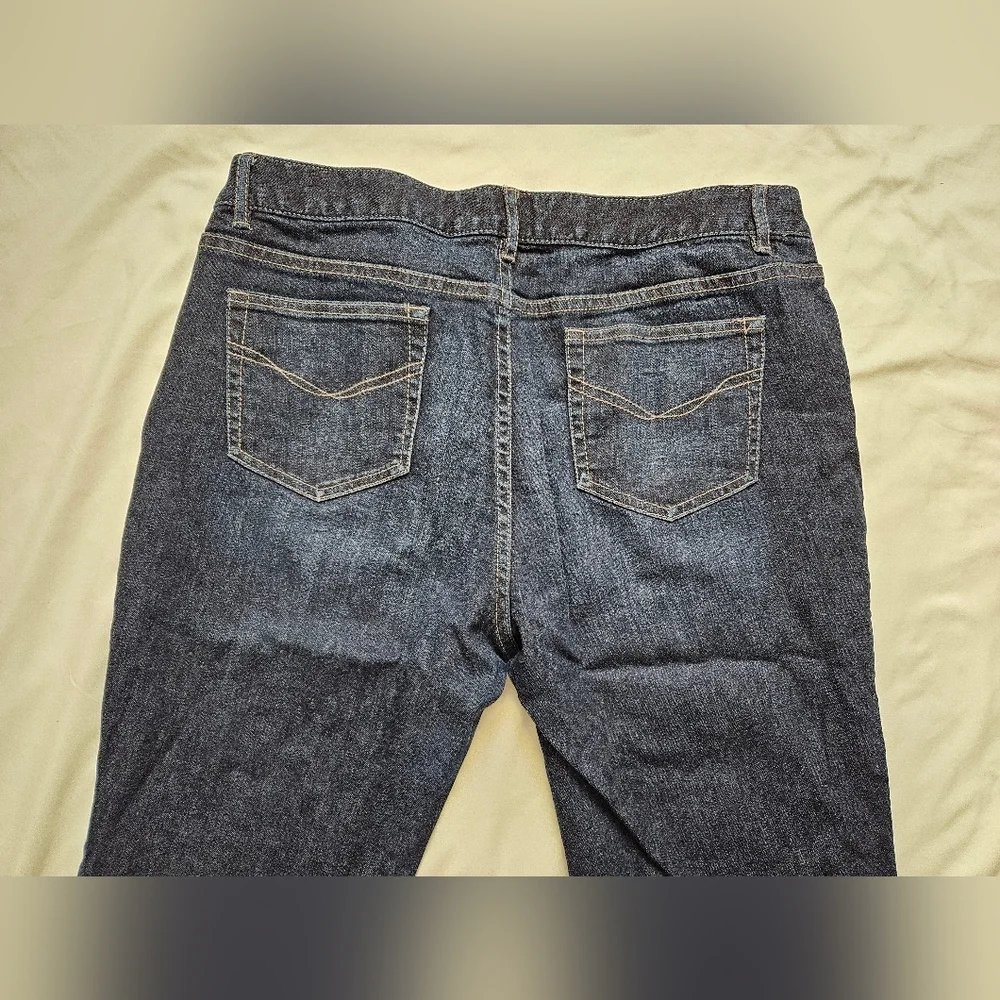 J Jill Womens Bootcut Jeans Dark Wash Stretch Denim Authentic - Picture 7 of 10